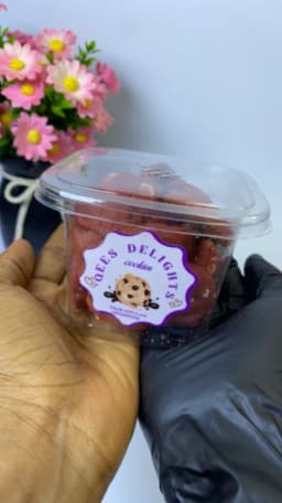 Red velvet mini chocolate chips